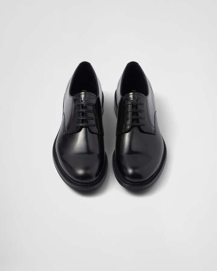 Brushed leather lace-up shoes - Image 4