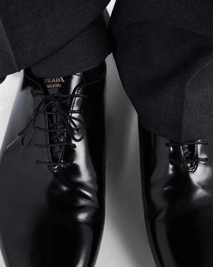 Brushed leather lace-ups - Image 3