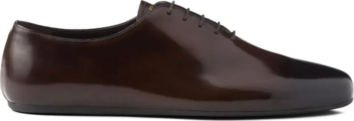Brushed Leather Lace-Ups