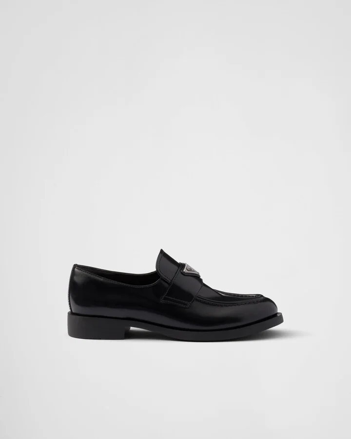 Brushed leather loafers - Image 2