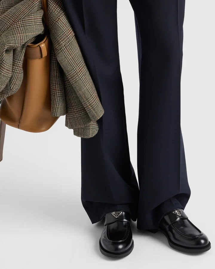 Brushed leather loafers - Image 3