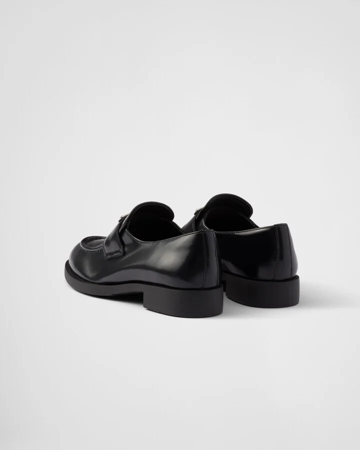 Brushed leather loafers - Image 5