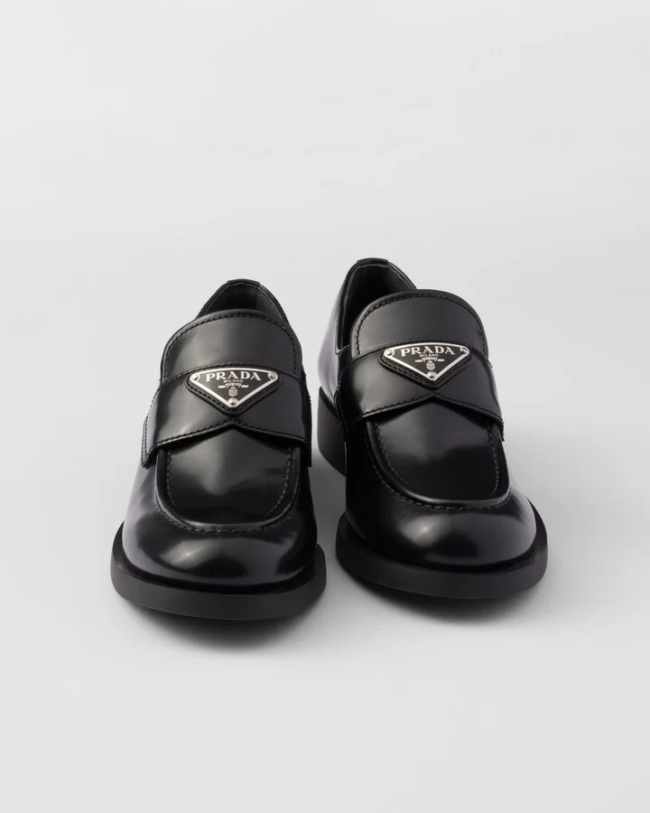 Brushed leather loafers - Image 6