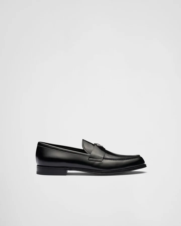 Brushed leather loafers - Image 2