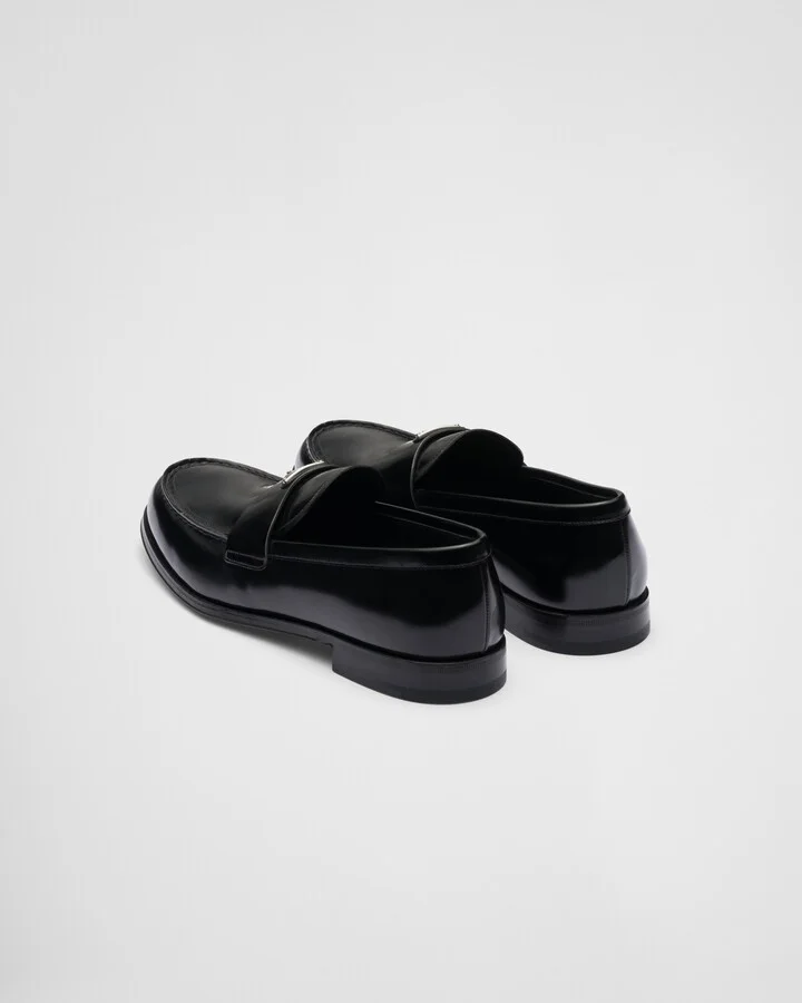 Brushed leather loafers - Image 5