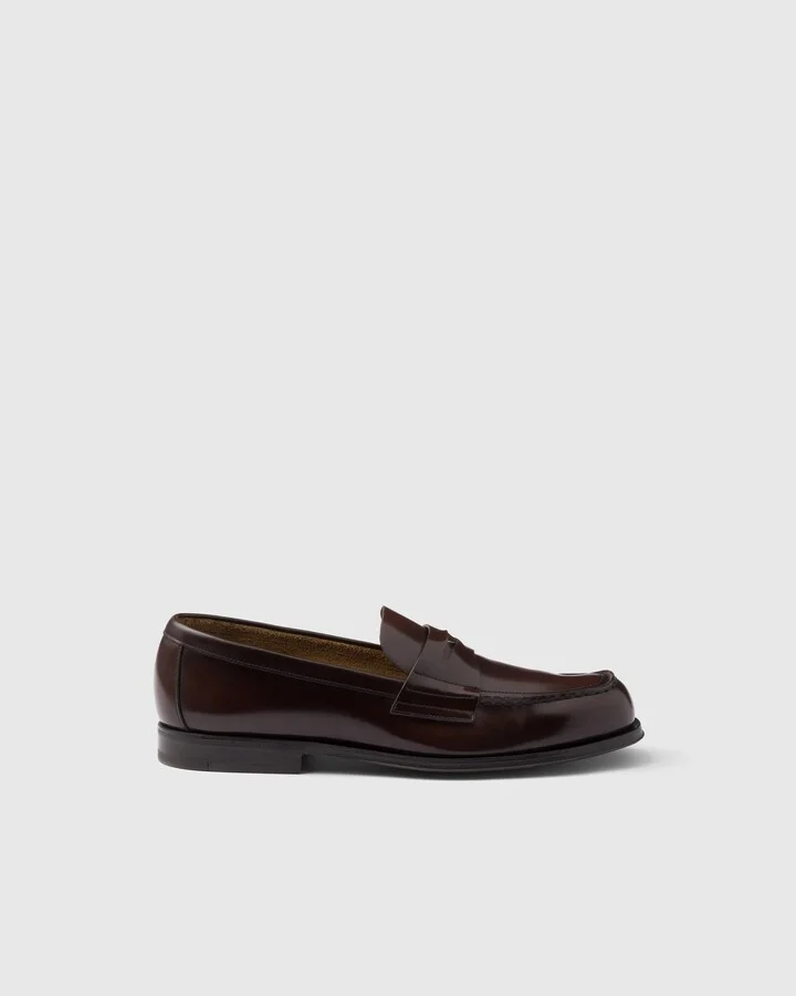 Brushed leather loafers - Image 2