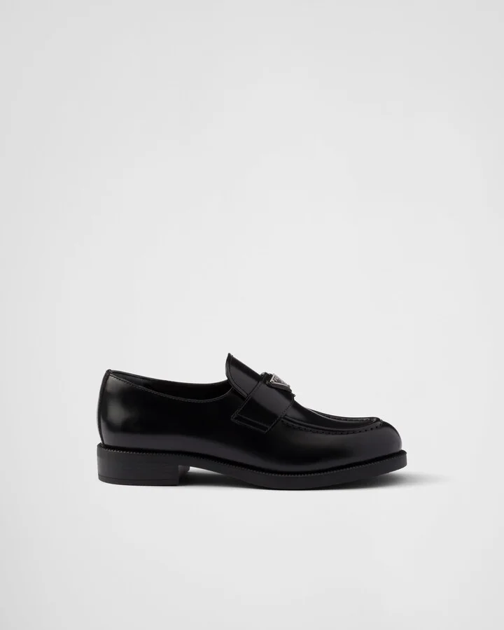 Brushed leather loafers - Image 2