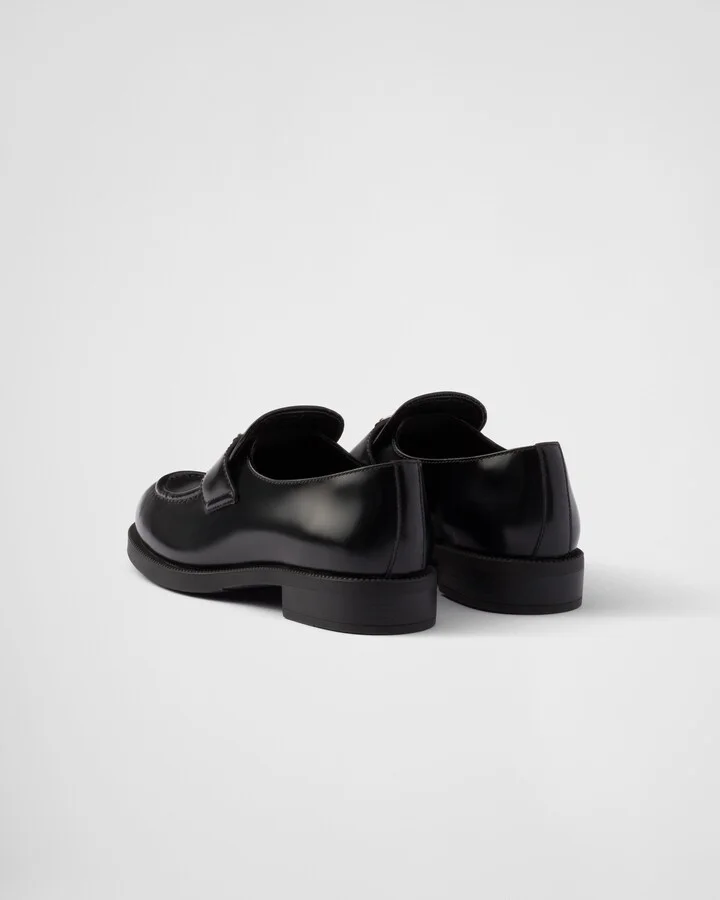 Brushed leather loafers - Image 5