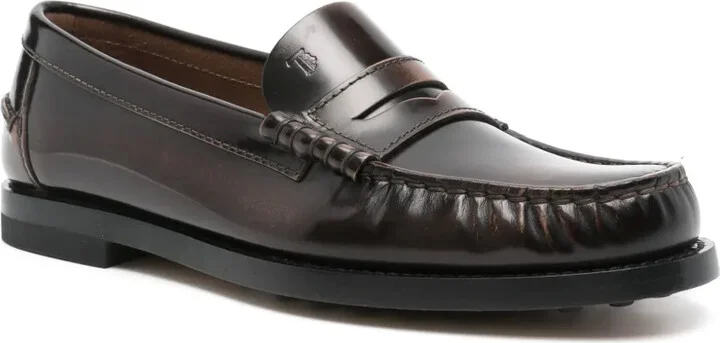 Brushed-Leather Loafers - Image 2