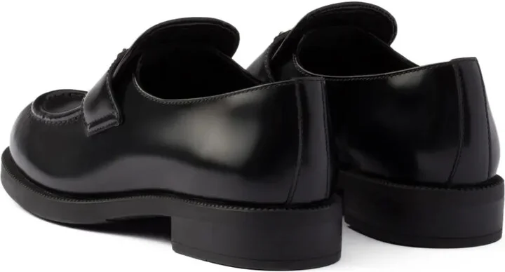 Brushed Leather Loafers - Image 3