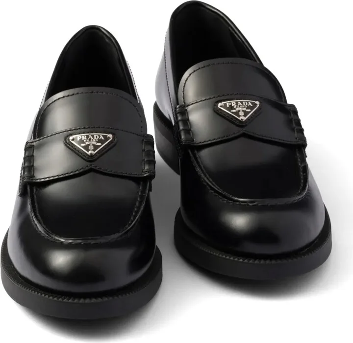 Brushed Leather Loafers - Image 4