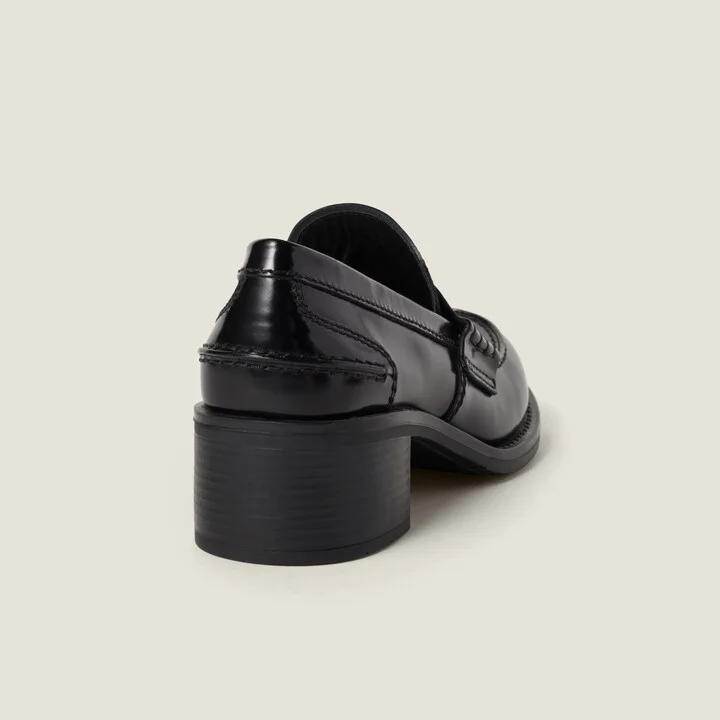 Brushed leather loafers - Image 3