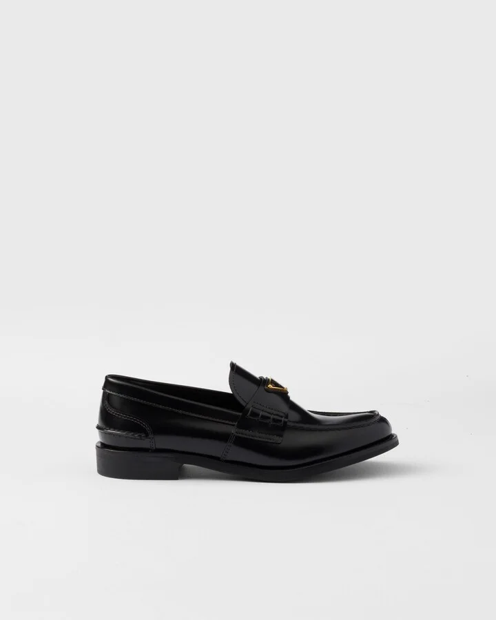Brushed leather loafers - Image 2