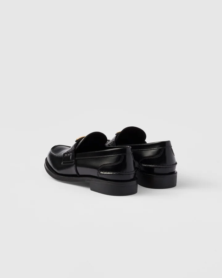 Brushed leather loafers - Image 5