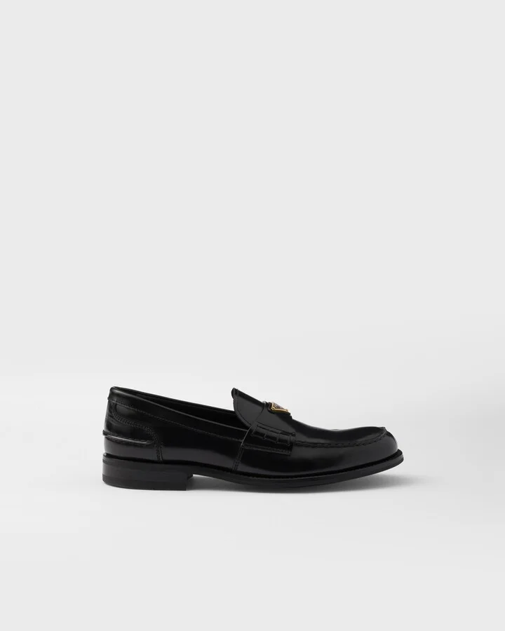 Brushed leather loafers - Image 2