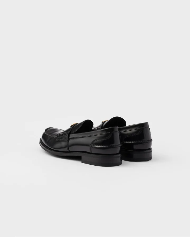 Brushed leather loafers - Image 5