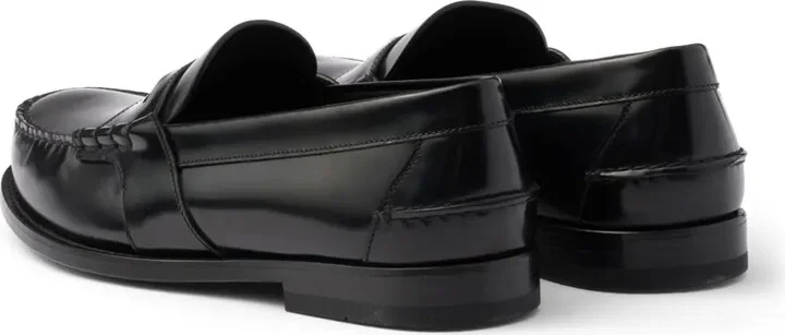 Brushed Leather Loafers - Image 3