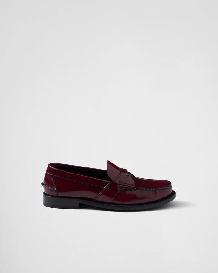 Brushed leather loafers - Image 2