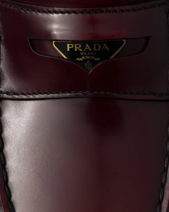 Brushed leather loafers - Image 5