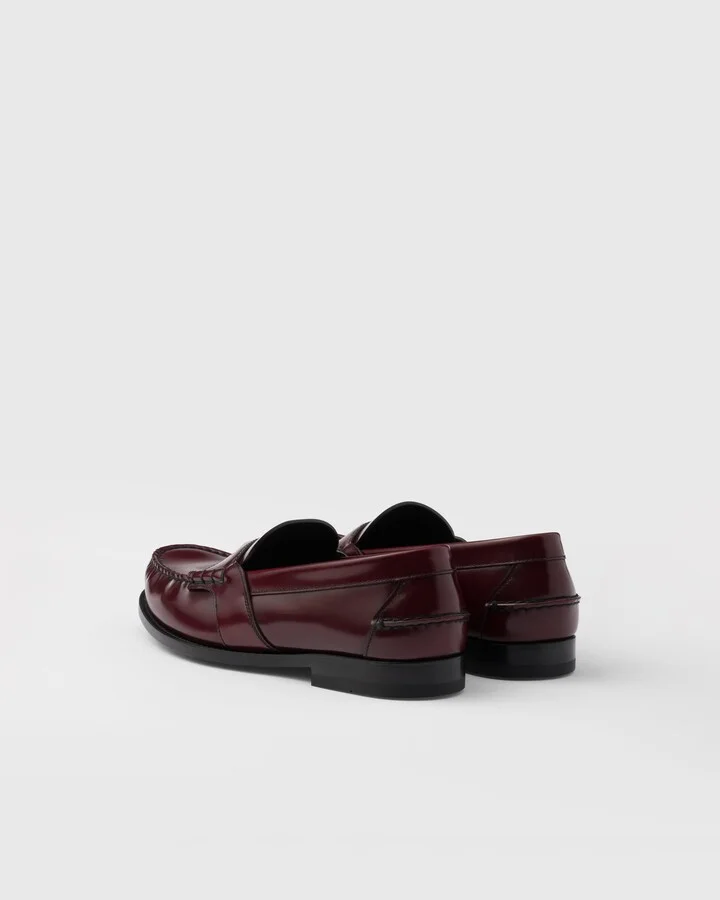 Brushed leather loafers - Image 5