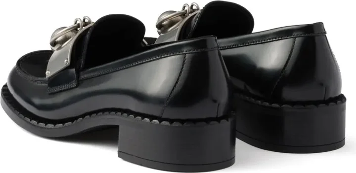 Brushed Leather Loafers - Image 3