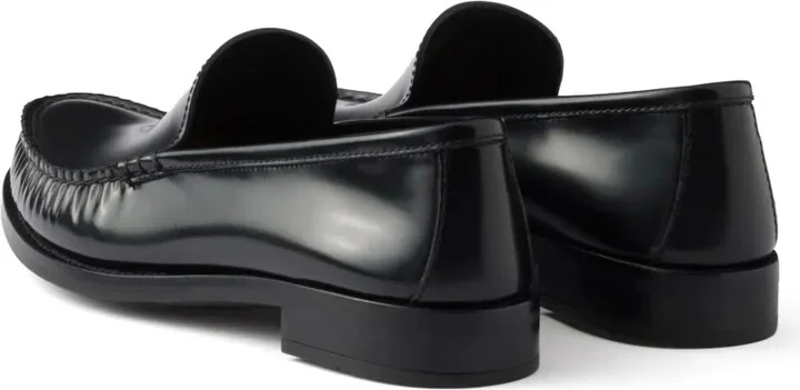 Brushed Leather Loafers - Image 3