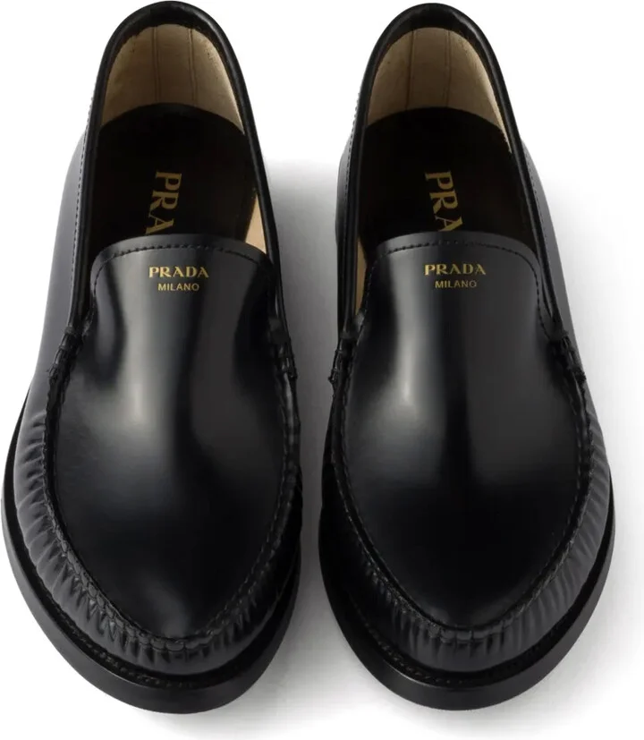 Brushed Leather Loafers - Image 4