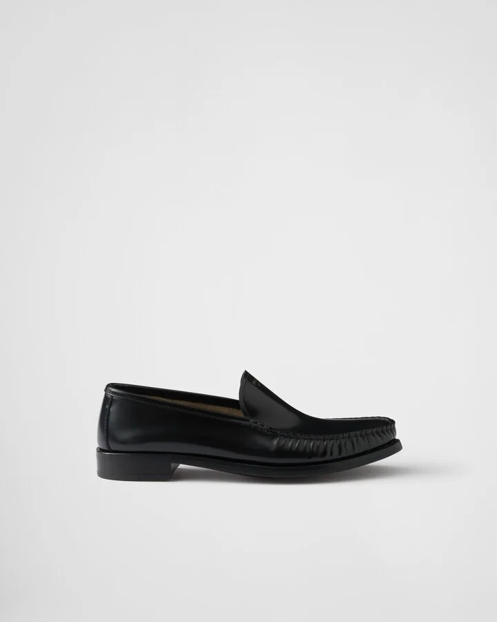 Brushed leather loafers - Image 2
