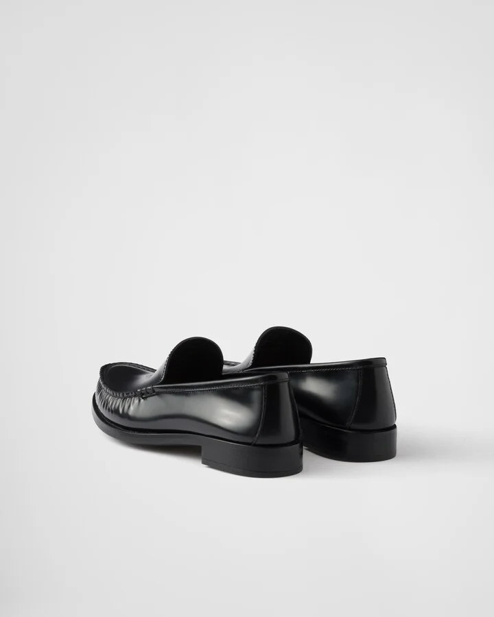 Brushed leather loafers - Image 4