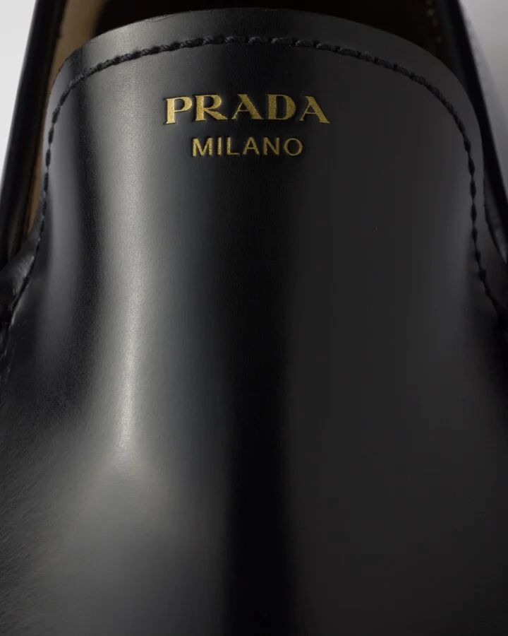Brushed leather loafers - Image 6