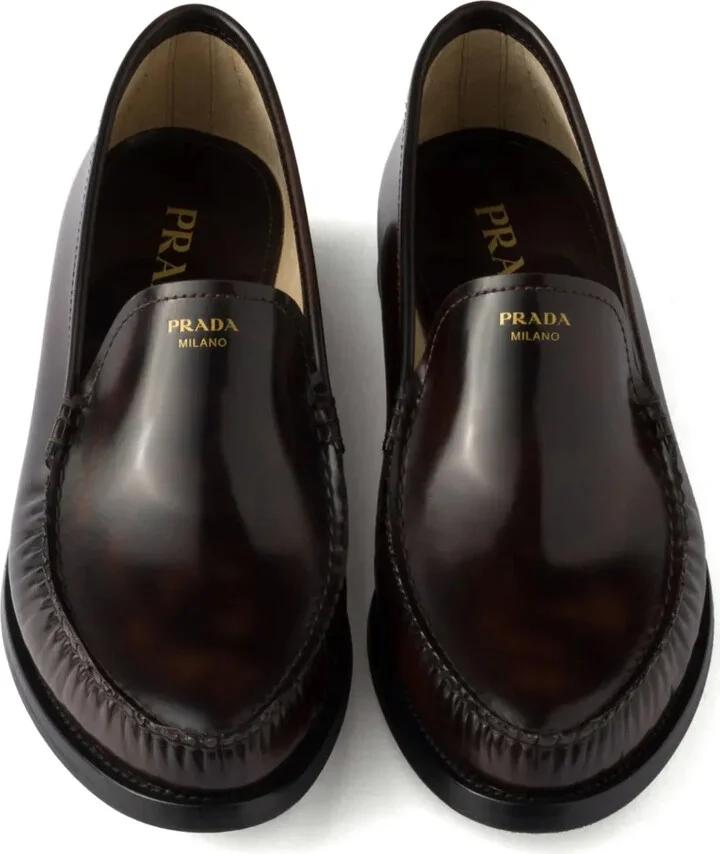 Brushed Leather Loafers - Image 4