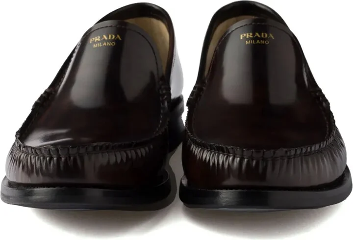 Brushed Leather Loafers - Image 5