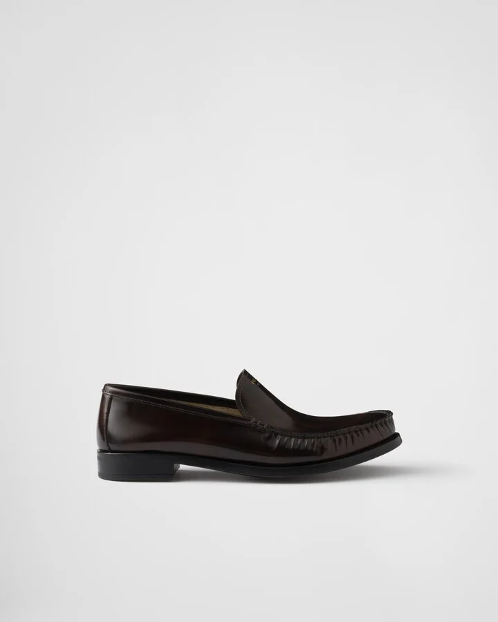 Brushed leather loafers - Image 2