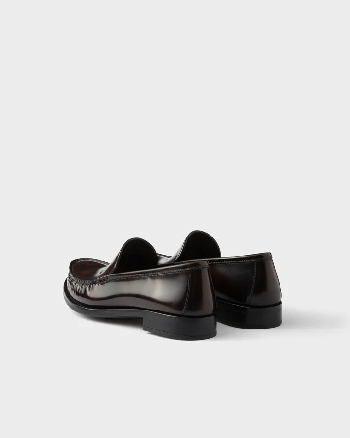 Brushed leather loafers - Image 4