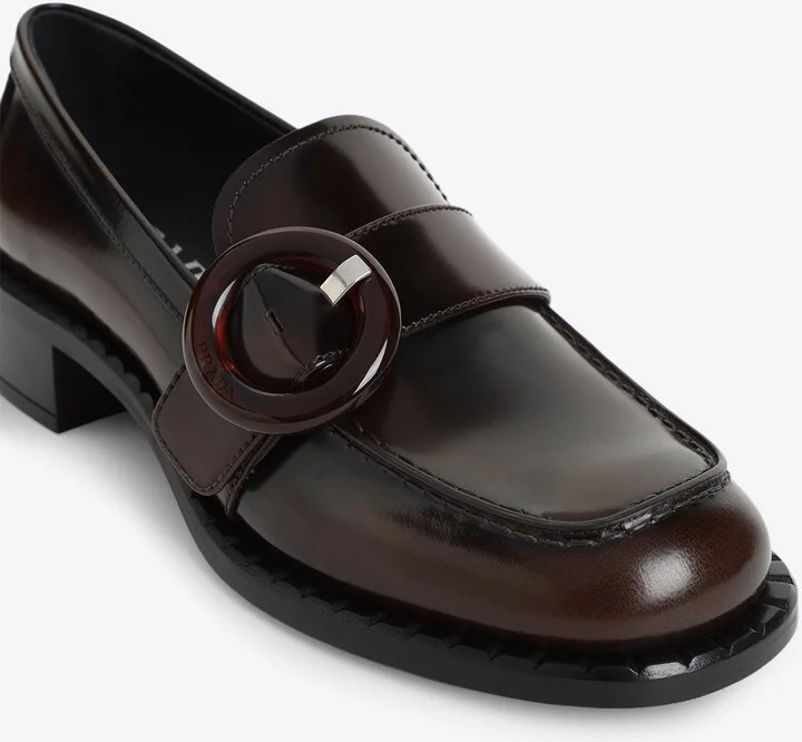 Brushed Leather Loafers - Image 3