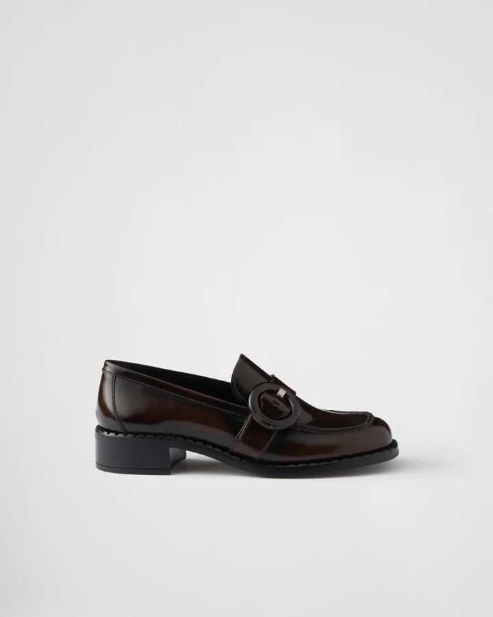 Brushed leather loafers - Image 2