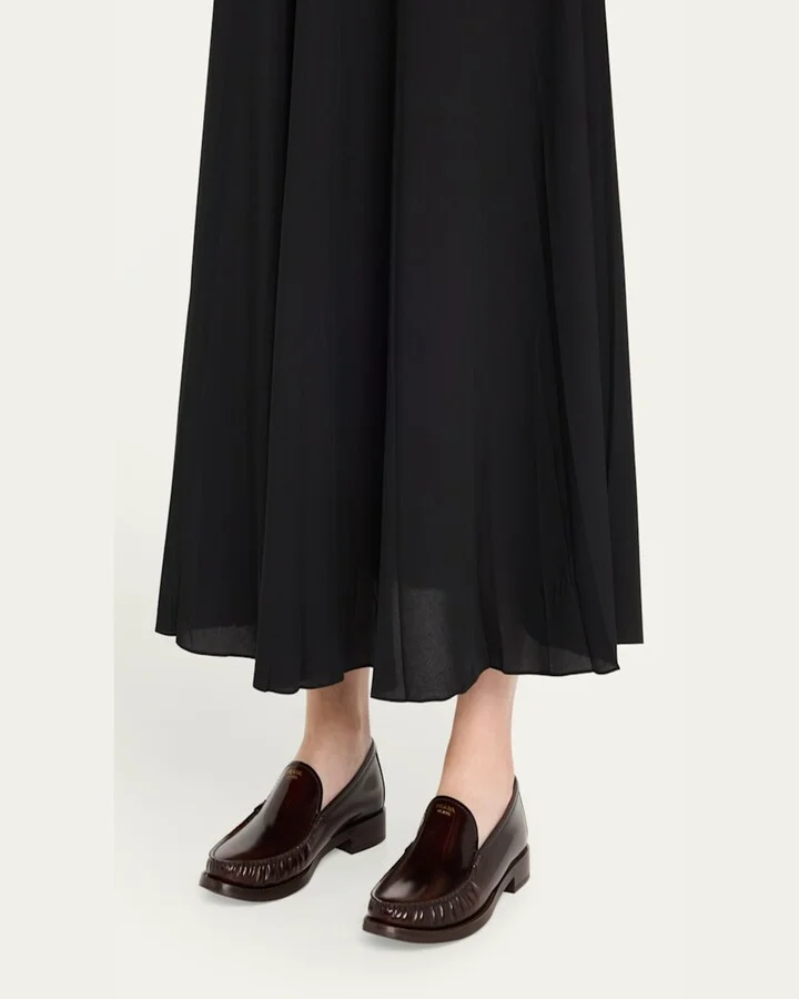 Brushed Leather Loafers - Image 4