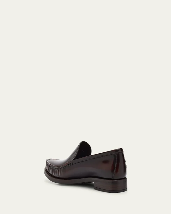 Brushed Leather Loafers - Image 5