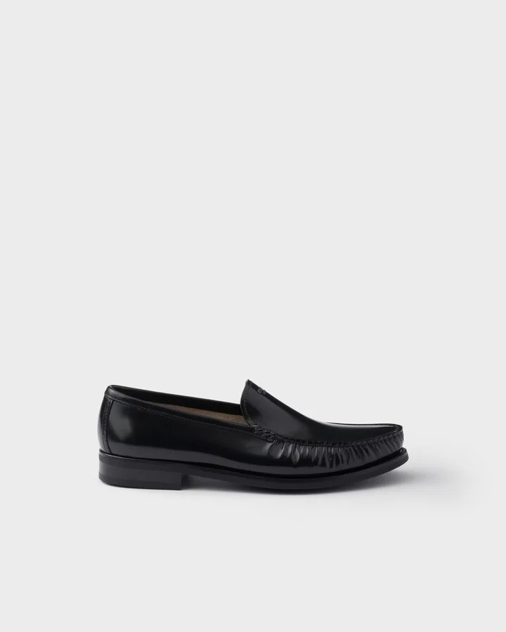 Brushed leather loafers - Image 2