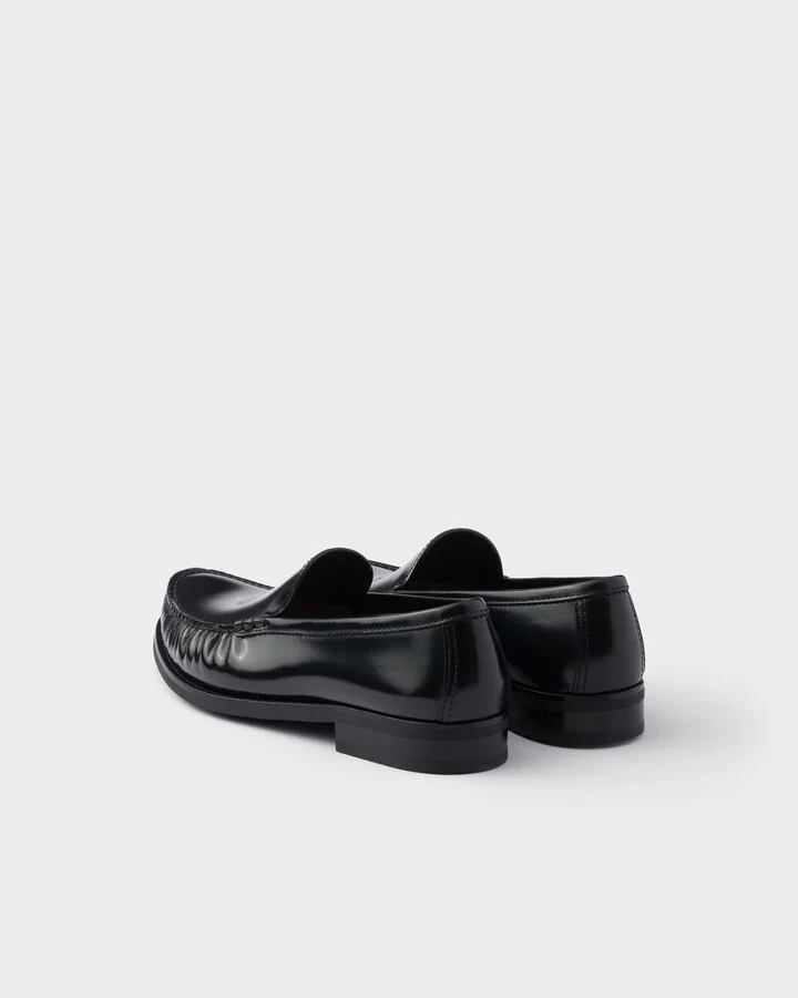 Brushed leather loafers - Image 5