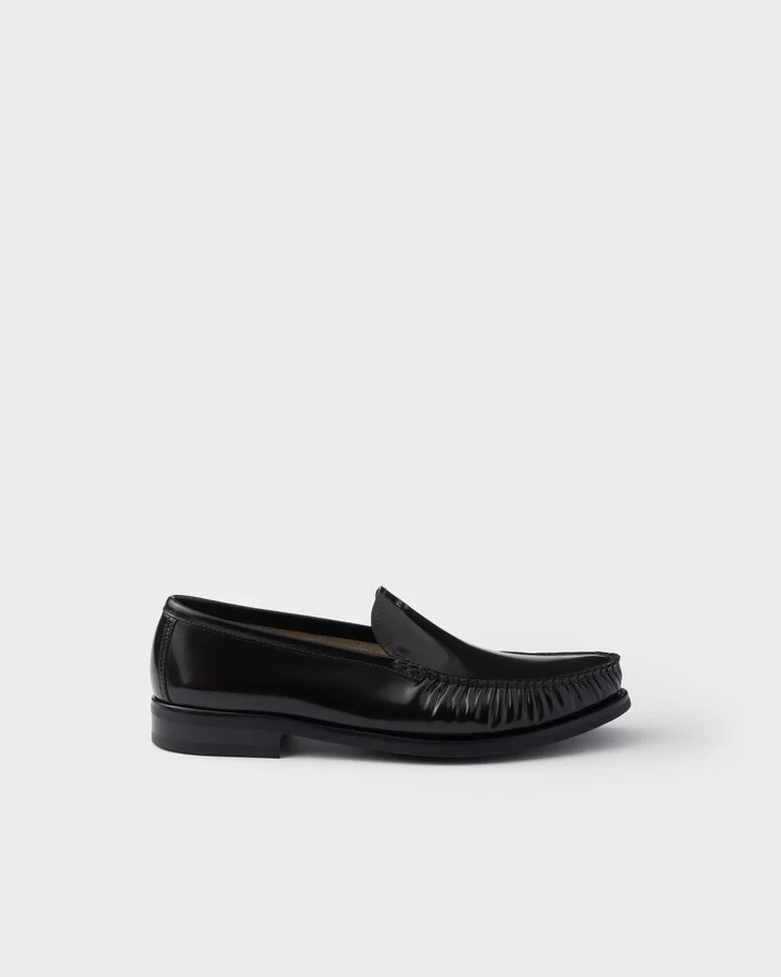 Brushed leather loafers - Image 2