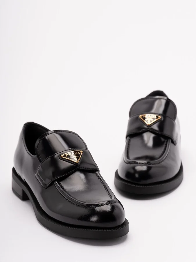 Brushed Leather Loafers - Image 2