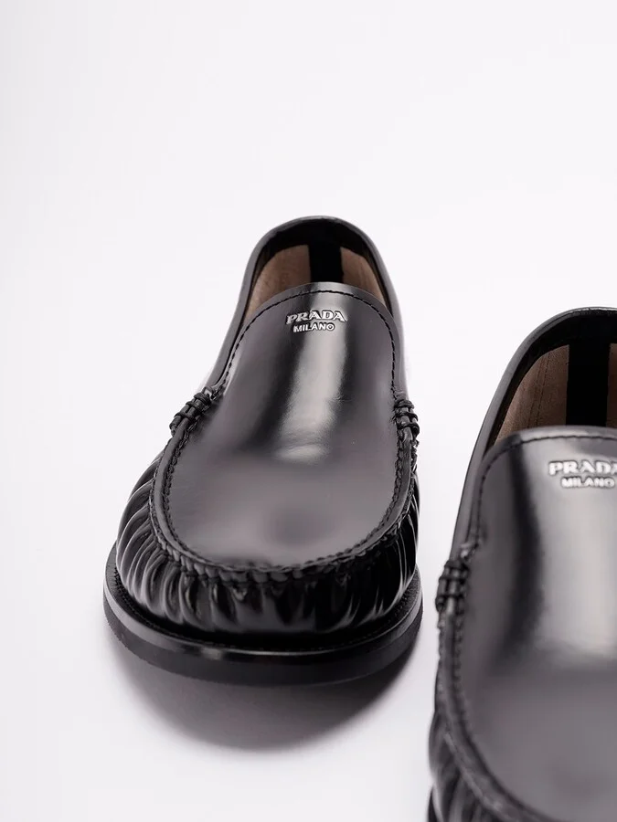 Brushed Leather Loafers - Image 2