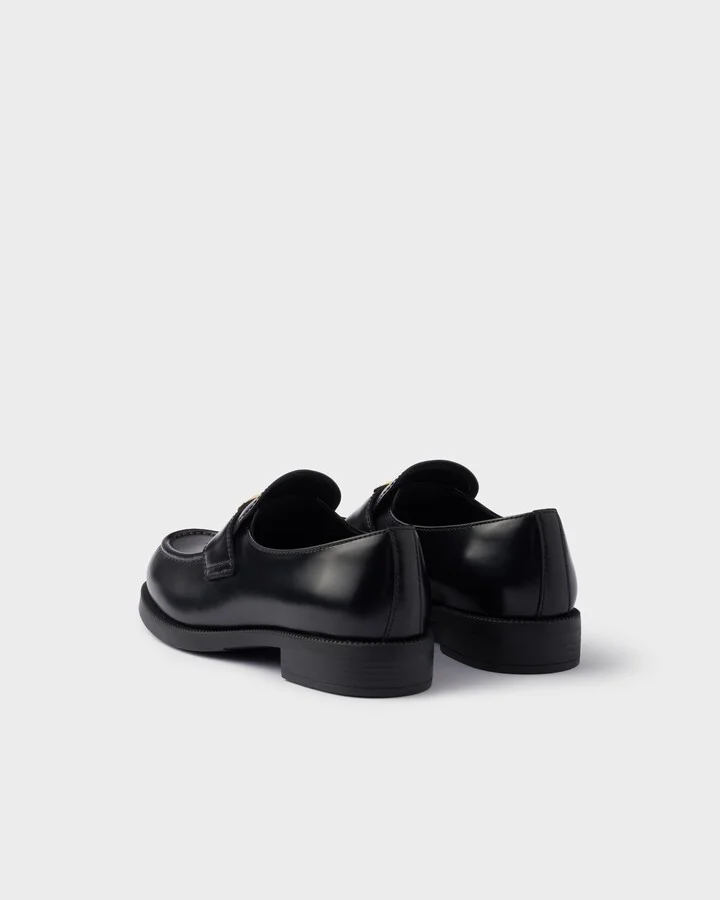 Brushed leather loafers - Image 4