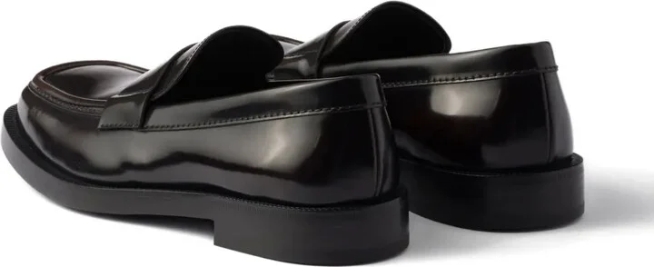 Brushed Leather Loafers - Image 3