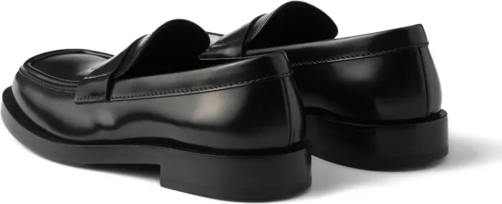 Brushed Leather Loafers - Image 3