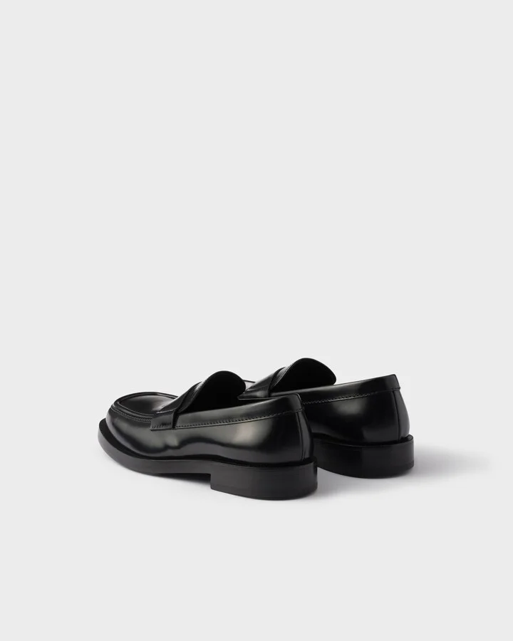 Brushed leather loafers - Image 5