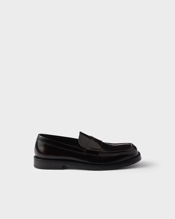 Brushed leather loafers - Image 2
