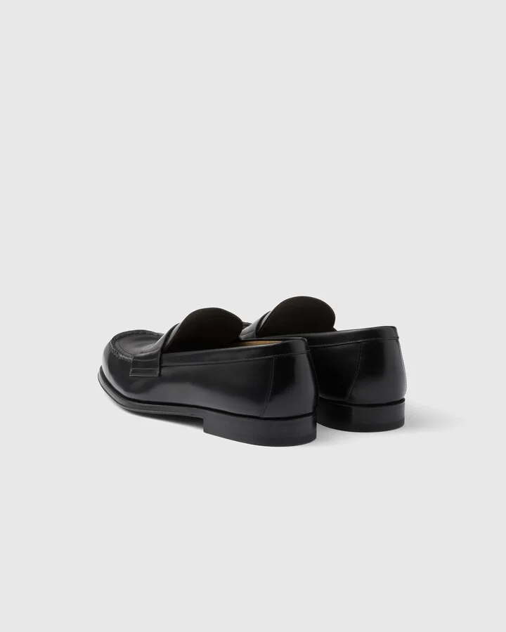 Brushed leather loafers - Image 5