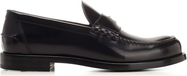 Brushed Leather Loafers